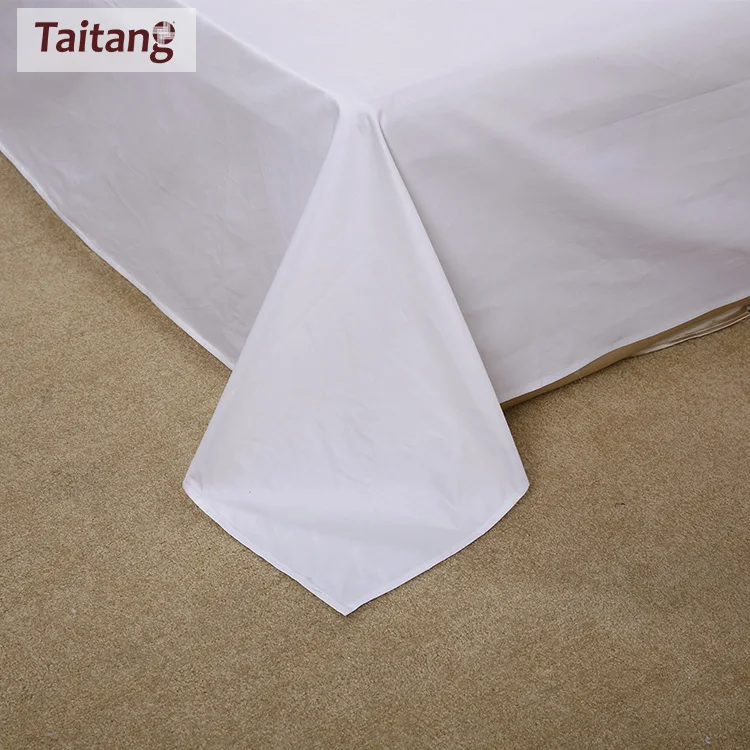 Taitang Hotel Linen Luxury Comforter Set Bedding Set Hotel 100% Cotton White Comforter Set Bedding