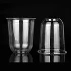 U Shape Totally Biodegradable PLA Plastic Disposable Cup