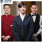 Fashion woman hotel reception uniform staff