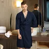 wholesale 100% cotton bathrobe hotel quality men bathrobe cotton mens pajamas