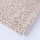 Polyester sequin stripe African luxury embroidered micro mesh fabric