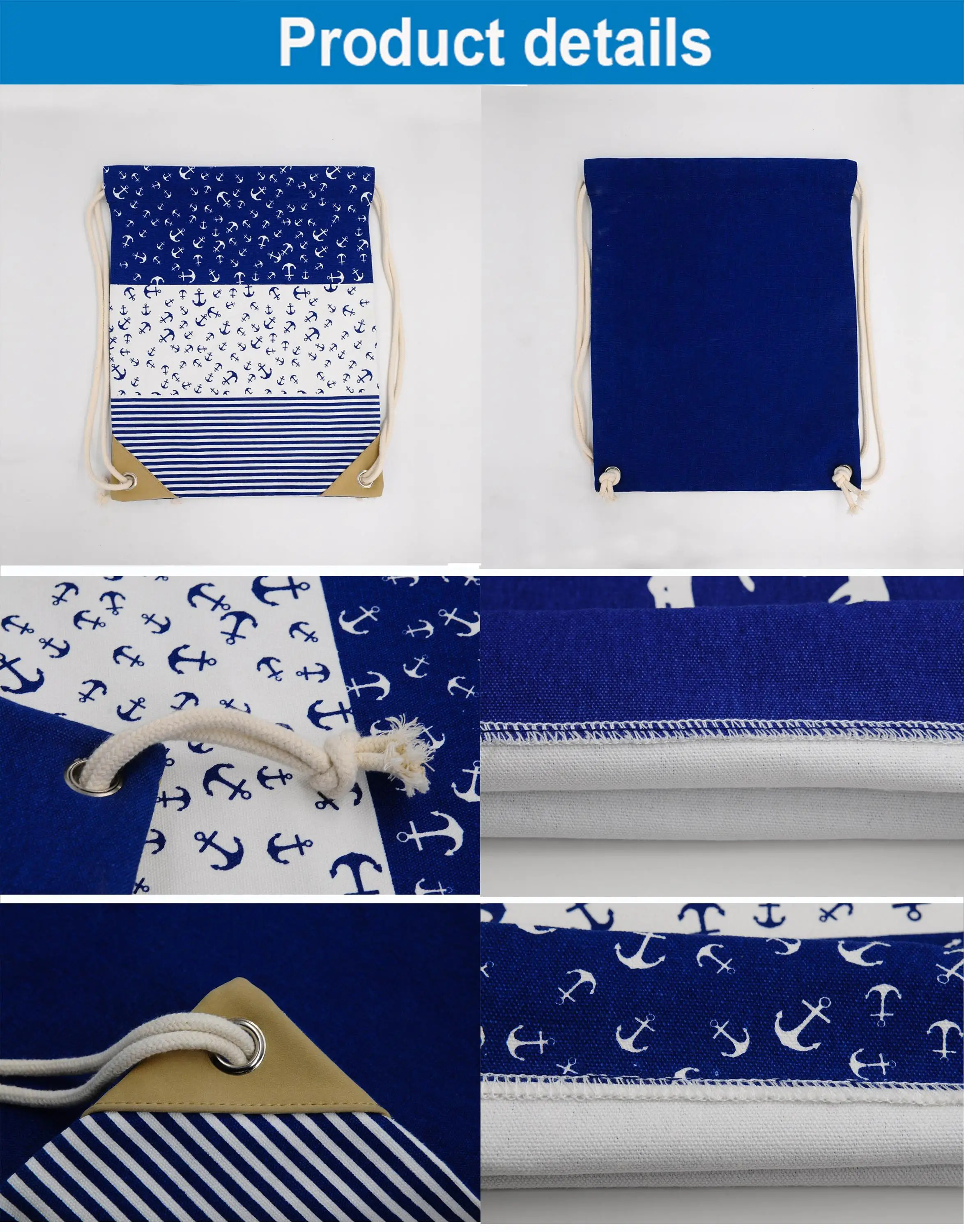 ginzeal high quality custom promotional cotton drawstring bag