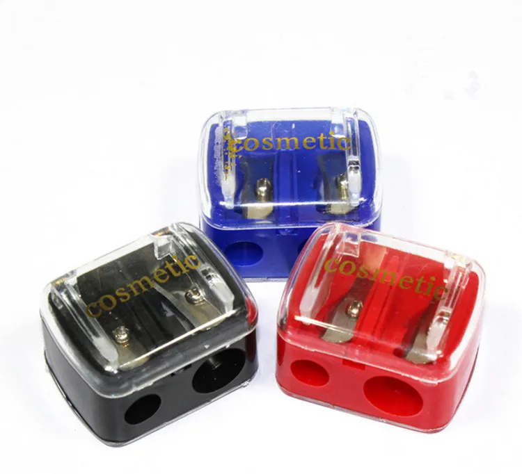 tiny double hole plastic cover mechanical lipstick cosmetic pencil sharpener.jpg
