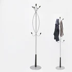 Coat Coat Stand Wood Base Free Standing Coat Rack