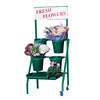 BDD-FLW85 flower store 4 bucket stand metal floral display rack