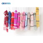 Plaid fashion korean style hijab cheap lady bufandas women scarf