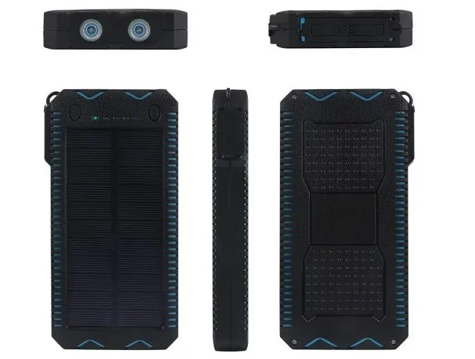 Waterproof solar power bank 10000mah emergency chargers with Cigarette lighter - ANKUX.COM