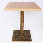 Square Antique Table Base Wooden Restaurant Dining Table With High Quality