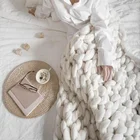 DIY Arm knit 21 microns Merino wool roving for Blankets