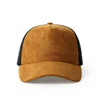 Custom Suede Baseball Trucker Cap Mesh Hats