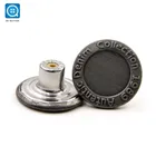 SK Wholesale fashion metal jeans button shank button combined button for denim