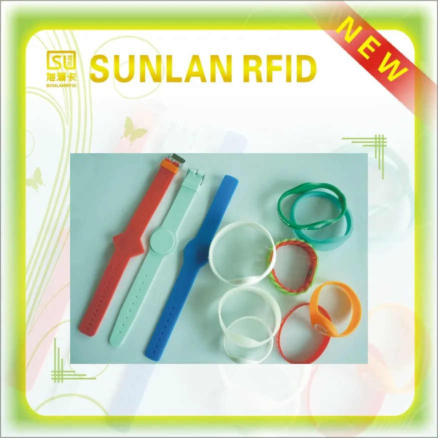 Waterproof Silicone uhf rfid wristband/bracelet for Swimming pool,Water parks,Sporting venues