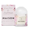 Amber & passionfruit scented 3 wick candle classic retail packaging box