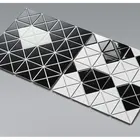Longju triangle pattern bathroom mosaic wall foshan ceramic tiles