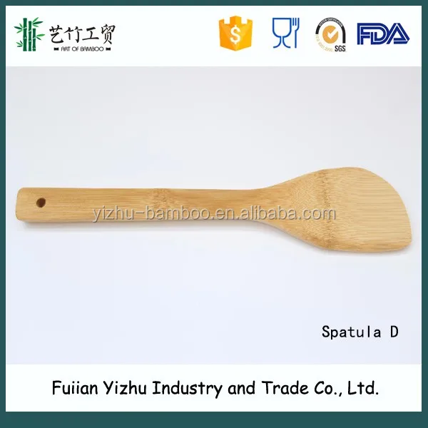 Eco-friendly and Safe Bamboo Cooking Utensil Bamboo Spoon Shape with radian