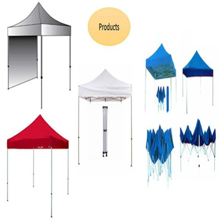 High Quality 3X3m 3X4.5m Spring Steel Wire Pop Up Tent Folding Canopy Tent With Side Walls
