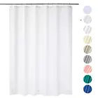 Modern Eco Friendly Mildew Resistant Antibacterial Waterproof Solid Retractable Eva Plastic A Bathroom Shower Curtain