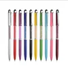 Oempromo wholesale custom metal ball point pen with color body stylus