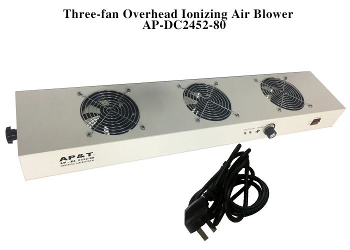 AP-DC2452-80 Three Heads Ionizing Fan Anti-static Overhead Ionizing Air Blower