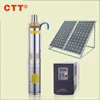1 hp dc 48v solar pumps submerse stainless steel screw solar pump for watering
