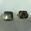 Shiny Nickel Finish 18Mm Square Ultra Thin Magnetic Snap Closure Button