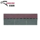 Chateau Green 3-tab single layer bitumen asphalt roof tile