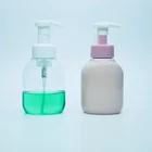 Plastic liquid soap packaging bottle with foam pump for hand washing detergent 300ml HK43300