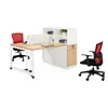 l shaped desk with partition
