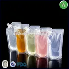 Hdpe Spout Hdpe Plastic Bag Stand Up Hdpe Bag For Packaging Fruit Drink Good Quality Spout Pouch Liquid Packaging Plastic Bag