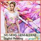 No MOQ Custom Digital Printed Georgette Silk Fabric