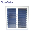 Exquisite insulated louver windows with security bar