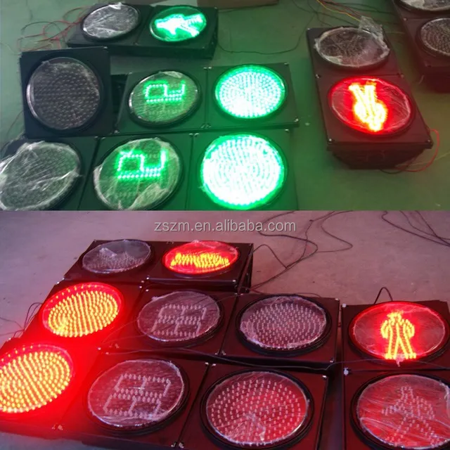 with countdown timer for red & yellow & green light