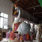 China supplier Home Decoration Fiberglass Resin Goose Statues