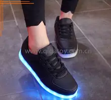 rechargeable shining cool light up running shoes LED shoes