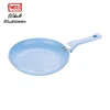 Colored ceramic coating cold pan ice 20cm fry pan fried ice cream machine with cover