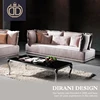 Italian post modern light pink velvet 2 3 seat sofa high back chesterfield loveseat sectional fabric sofa