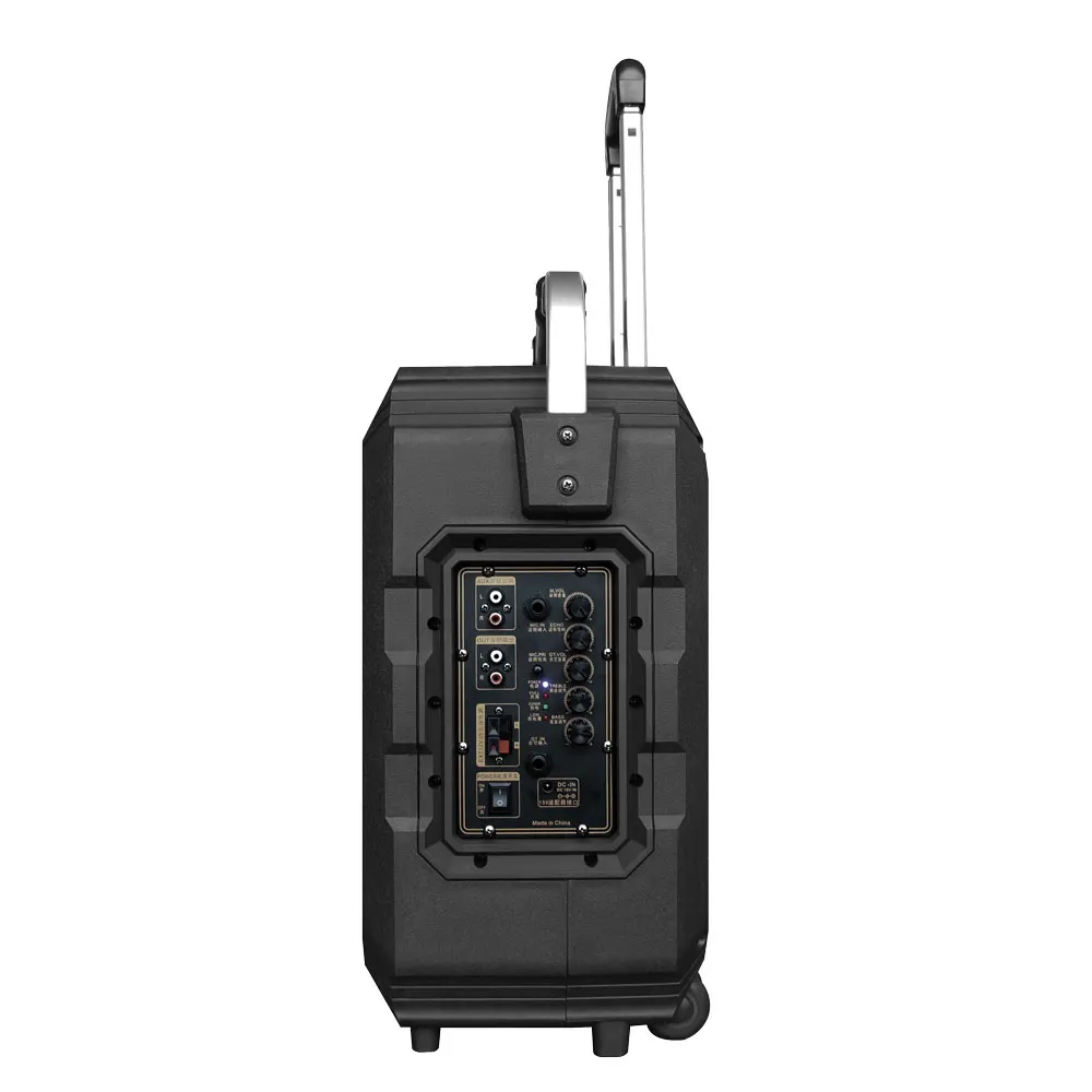 professional 10 inch outdoor active durable amplifier speaker with telescoping handle - ANKUX.COM
