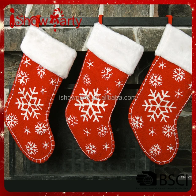 christmas decoration quilted snowflake christmas stockings