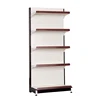 grocery store retail shelf with plastic shelf edge label holder