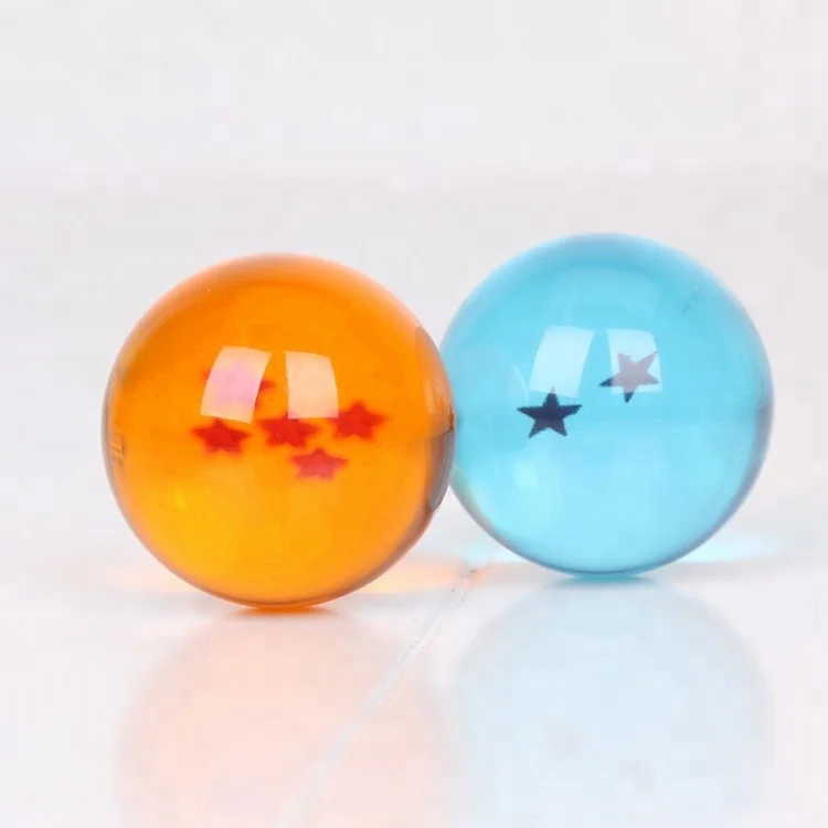 Nuevo 7pzas JP Anime Dragon Ball Z Estrellas Crystal Cosplay Set en Caja 35mm