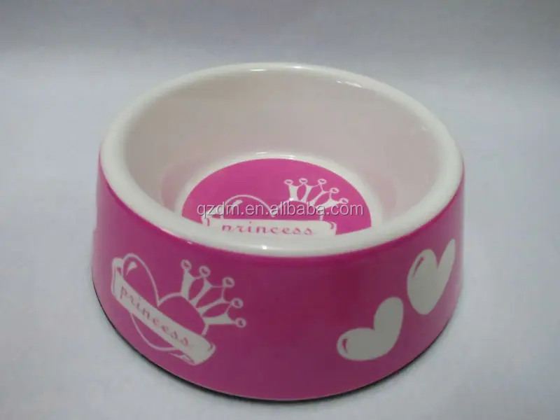 6 inch melamine pet bowl cat /dog bowl for non-slip mat
