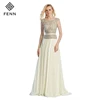 OEM Service 2019 Extravagant Dresses Ladies Cap Sleeve Party Wear Prom Evening Dress