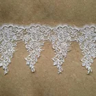 Eco-Friendly Lace Trim Shantou Lace Manufacturer Chemical Cording Trim Organza Lace with Sequins