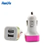 Square shape Car phone charger multi function smart USB car charger 2A charging car with 2 usb ports