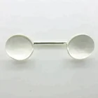 Button Pfk-150 Wholesale Fashion Luxury High Polish Metal Cufflink Button