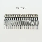 Dazzling crystal hair combs metal comb with rhinestone for women