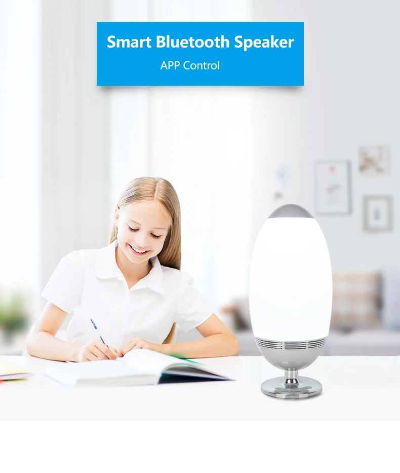 2018 Inventions Smart Loudspeaker Colorful LED Reading Music Light with SD Card - ANKUX.COM