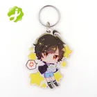 Wholesale eco-friendly transparent anime custom printed acrylic charms