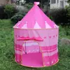 AIOIAI Hot Sale Girl Play Castle Pop-up Pink Castle Tent Kids Indoor Play Tent