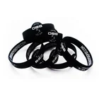 cheap debossed silicone bangle bracelet for promotion